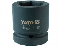 Ударная головка для гайковёрта под квадрат 1'' 34мм (длина 54мм) Yato YT-1189