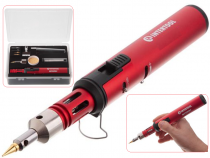 Газовый паяльник-горелка 12 мл набор 10 предметов пьезо