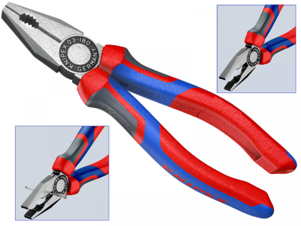 Плоскогубцы комбинированные Knipex 180 мм профессиональные фото 1