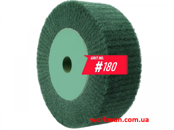 Круг СкотчБрайт шлифовальный WorkMan Nylon-200х50 Р180 фото 1