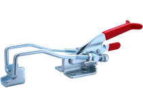 Прижим рычажный тяговый (защелка) WorkMan GH-431 318кг с изогнутой скобой