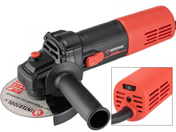 Болгарка 125 мм с регулировкой оборотов Intertool WT-0234 фото 1