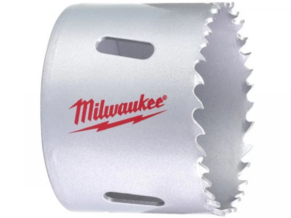 Биметаллическая коронка Milwaukee 57 мм (сталь, дерево, пластик) фото 1