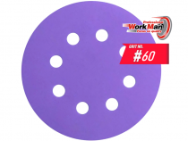 Круг на липучці 8 отворів WorkMan Ceramic 125х8H P60