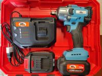 Бесщеточный аккумуляторный ударный гайковерт Pro V-013 ½” 20V 4Ah Li-on фото 3
