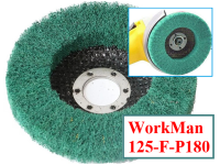Шлифовальный диск Скотч Брайт на болгарку WorkMan 125-F-P180 фото 2