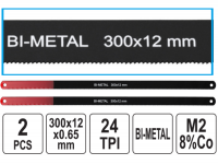 Кобальтовое полотно YATO по металлу 300 мм Bi-Metal (набор 2 шт) фото 2