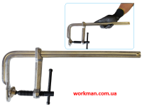 Струбцина F-образная кованая WorkMan Screw 100х300 мм фото 2