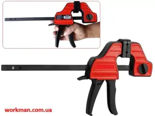 Струбцина швидкозатискна WorkMan Shape Quick 150x60 мм