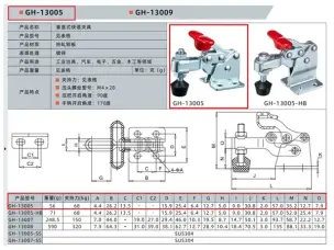Притиск столярний вертикальний WorkMan GH-13005 68кг
