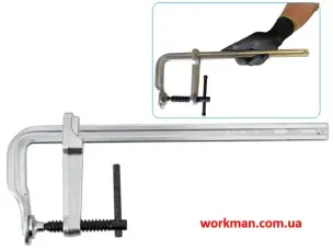 Струбцина F-подібна кована WorkMan Screw 100х300 мм