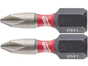 Ударная бита Milwaukee Shockwave PH1 x 25 мм (2 шт.) для импакта