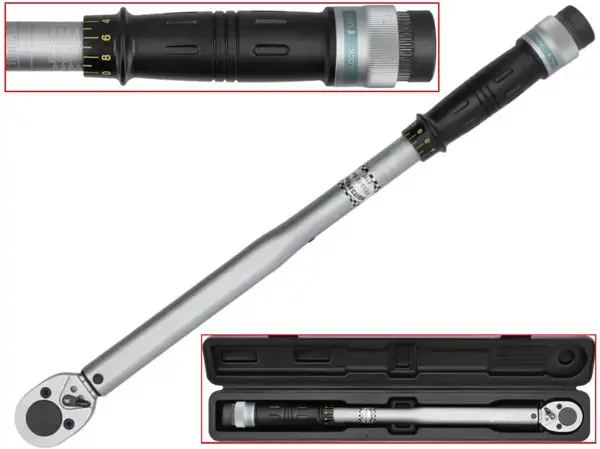 Ключ динамометрический щелчковый 1/2″ CrV 40-210 Нм