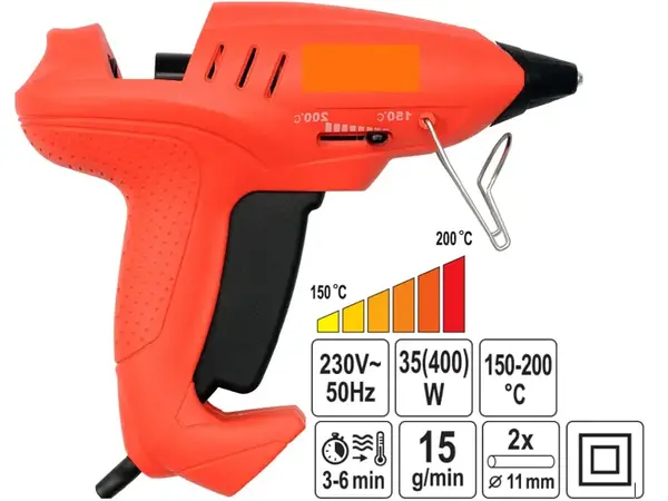 Клеевой пистолет с регулировкой температуры Profi 35 (400W)