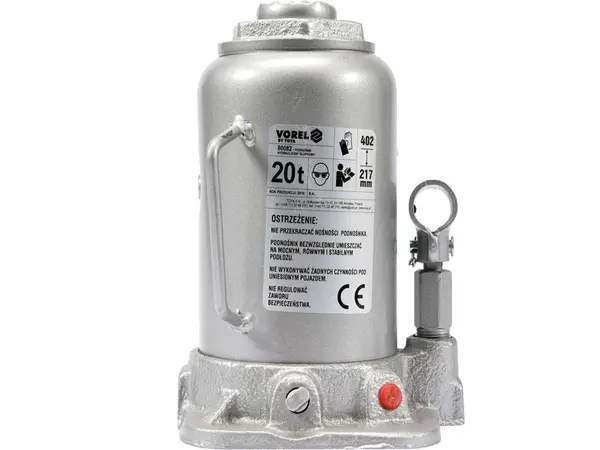 Домкрат пляшковий 20 тонн гідравлічний Vorel 80082