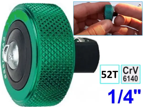 Ключ тріскачка дисковий Mini CrV 25мм 1/4″