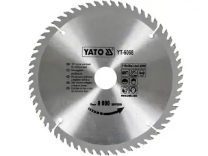 Пильный диск по дереву Yato 210х30х60зубов
