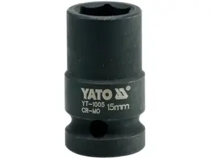Головка торцевая ударная 1/2'' 15мм шестигранная Yato YT-1005