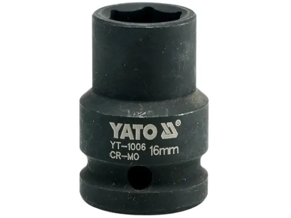 Головка торцевая ударная 1/2'' 16мм шестигранная Yato YT-1006