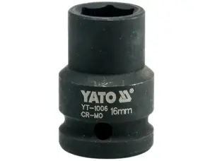 Головка торцевая ударная 1/2'' 16мм шестигранная Yato YT-1006