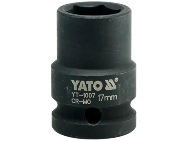 Головка торцевая ударная 1/2'' 17мм шестигранная Yato YT-1007