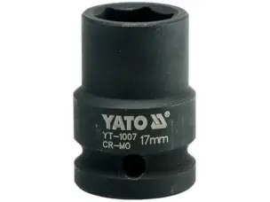 Головка торцева ударна 1/2 '' 17мм шестигранна Yato YT-1007
