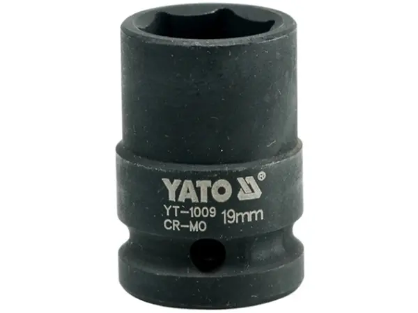 Головка торцевая ударная 1/2'' 19мм шестигранная Yato YT-1009