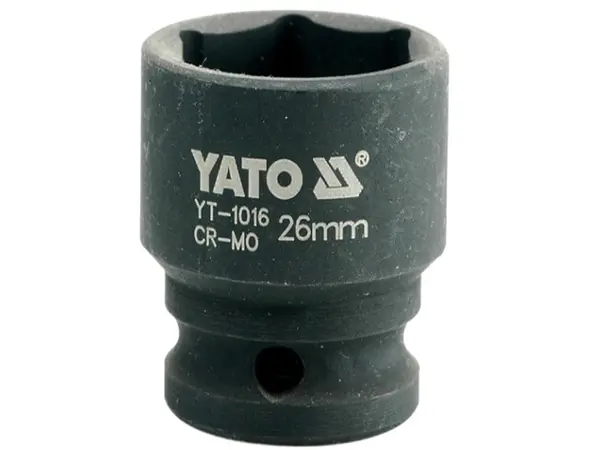 Головка торцевая ударная 1/2'' 26мм шестигранная Yato YT-1016