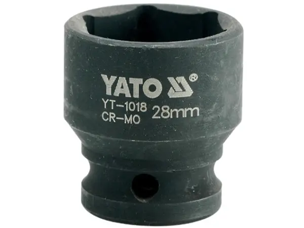 Головка торцевая ударная 1/2'' 28мм шестигранная Yato YT-1018