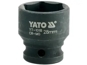 Головка торцевая ударная 1/2'' 28мм шестигранная Yato YT-1018
