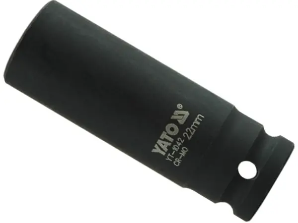 Ударная головка торцевая длинная 1/2'' 22мм шестигранная Yato YT-1042