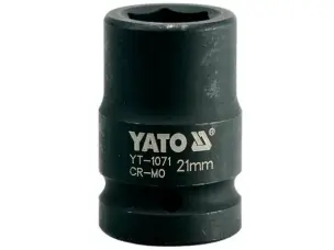Головка ударная шестигранная для гайковёрта 3/4'' 21мм Yato YT-1071