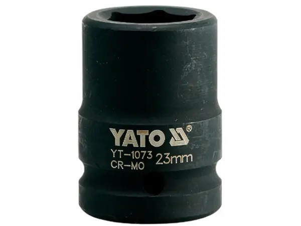 Головка ударная шестигранная для гайковёрта 3/4'' 23мм Yato YT-1073