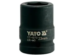 Головка ударная шестигранная для гайковёрта 3/4'' 23мм Yato YT-1073
