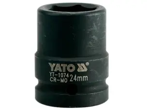 Головка ударная шестигранная для гайковёрта 3/4'' 24мм Yato YT-1074