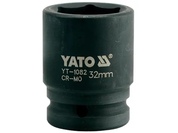 Головка ударна шестигранна для гайковёрта 3/4 '' 32мм Yato YT-1082