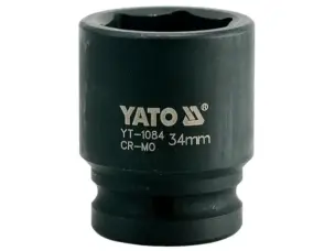 Головка ударная шестигранная для гайковёрта 3/4'' 34мм Yato YT-1084