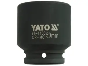 Головка ударная шестигранная для гайковёрта 3/4'' 50мм Yato YT-1100