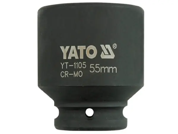 Головка ударная шестигранная для гайковёрта 3/4'' 55мм Yato YT-1105