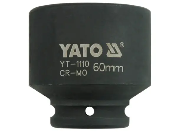 Головка ударная шестигранная для гайковёрта 3/4'' 60мм Yato YT-1110
