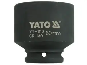Головка ударная шестигранная для гайковёрта 3/4'' 60мм Yato YT-1110