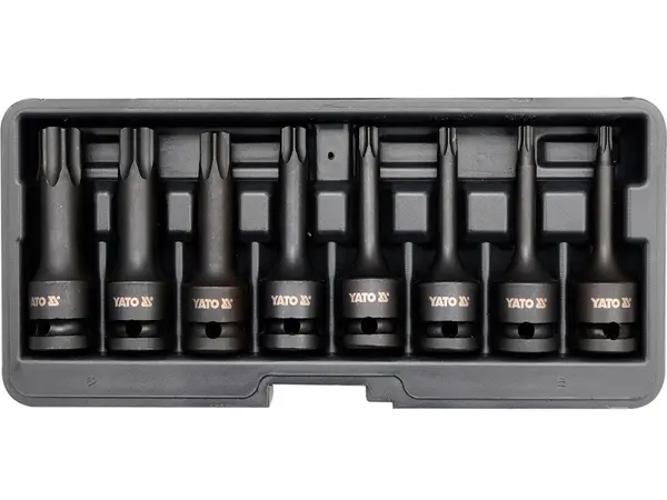 Набор ударных головок Torx CrMo 1/2" T30-T80 8 шт