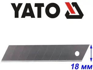 Набір сегментних лез для ножа 18мм 10шт Yato