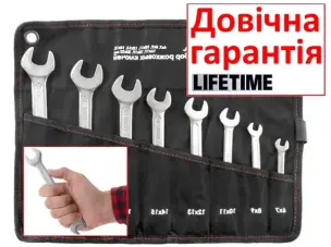 Рожковые ключи CrV 6-22мм