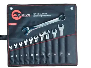 Набор комбинированных ключей Intertool 12шт 6-19мм