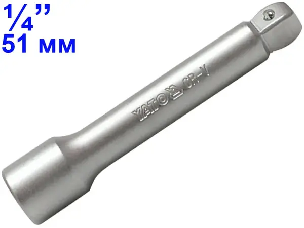 Наклоняемый удлинитель торцевых головок Yato 1/4″ 51мм