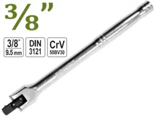 Вороток шарнирный усиленный CrV 3/8″ 215мм