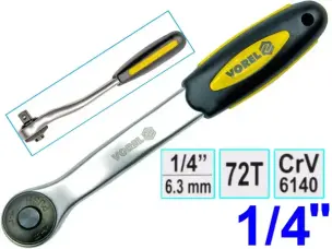 Ключ трещотка Vorel CrV 72z 1/4″