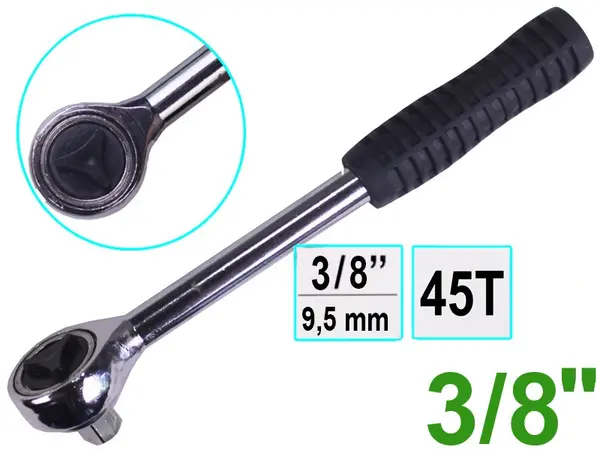 Ключ трещотка Vorel 45z 3/8″