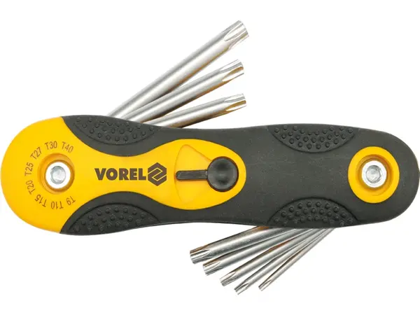 Набор складных ключей Torx T9-T40 Vorel
